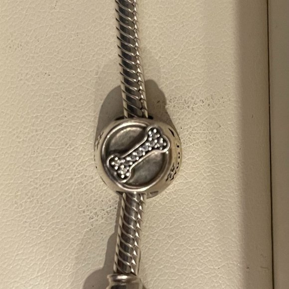 Pandora Moments Snake Chain Bracelet and Charms - Picture 5 of 12